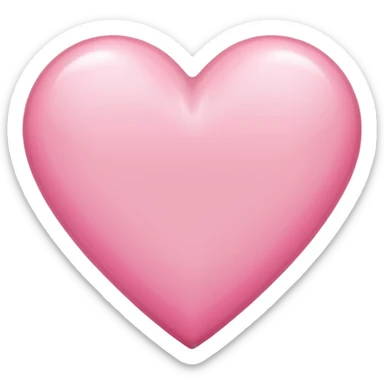Coração rosa e branco sticker