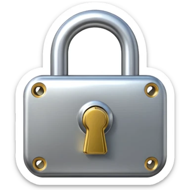 open padlock sticker