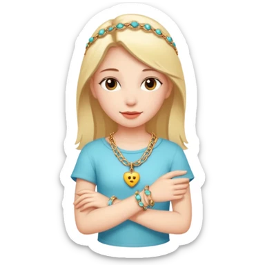 Charm Bracelet Girl sticker