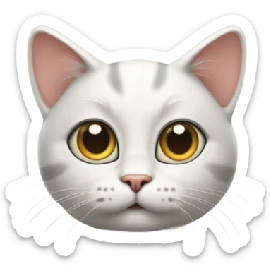 Cat in fish eye view sticker