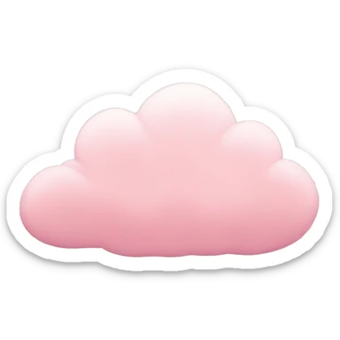 light pink clouds sticker