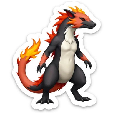 Typloshion-Salandit-Zangoose-Fusion (full body) sticker
