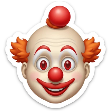 flushed clown sticker