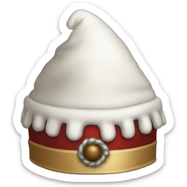 Fantasy dwarf christmas hat sticker