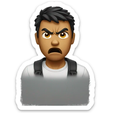 bad boy angry sticker