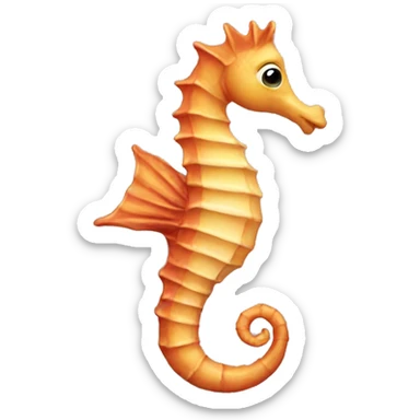 Sea horse sticker