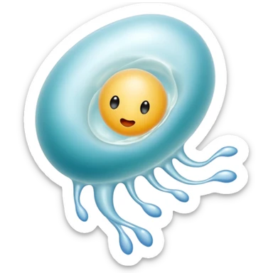 sperm going to the egg cell sticker