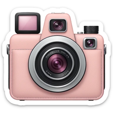 Light Pale Pink Camera Folder sticker