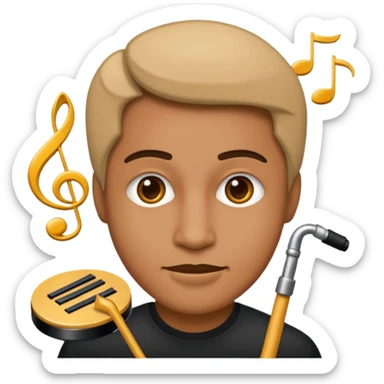 musical icon sticker