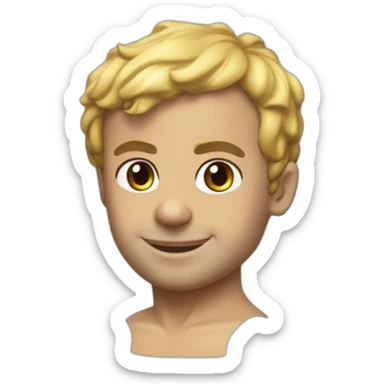 Emanuel Macron en maillot de bain sticker