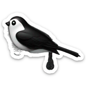 Addams House birdhouse. Wednesday Addams is on the swing  sticker