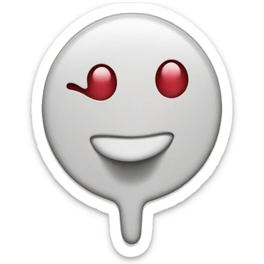 peace sign with tongue in the middle poking through  sticker