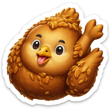 fried chicken sticker