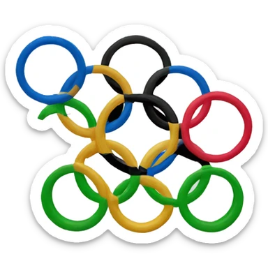 Olympic rings sticker
