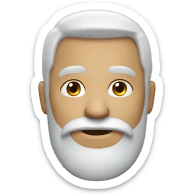 A man with beard and faded hair. sticker