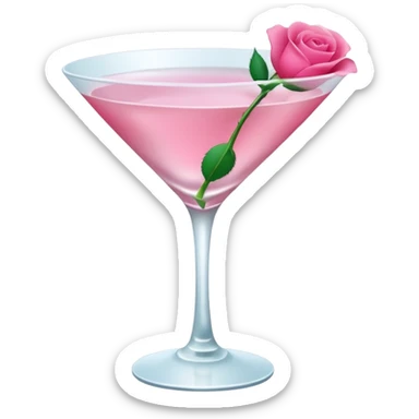 rose martini f sticker