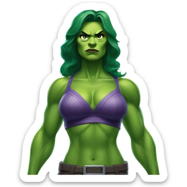hulk and she hulk sticker