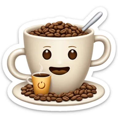 caffeine constitution with bean sticker