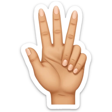 Smiling middle finger sticker