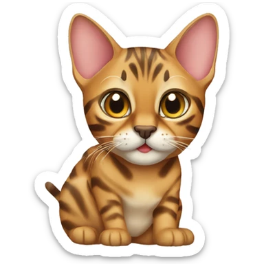 Bengal cat sticker