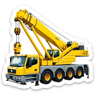 Crane - Liebherr LTM 1200-5.1 (Model Year: 2022) (Iconic colour: Yellow) sticker