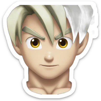 Goku ss bleu sticker