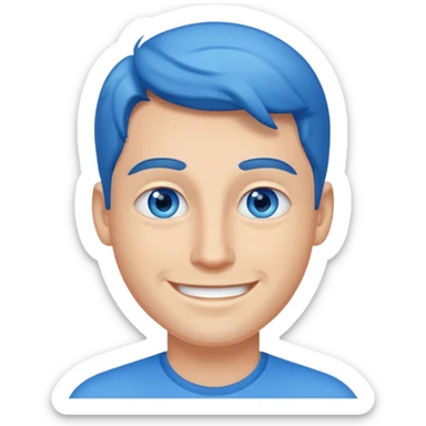 About me male handsome sticker