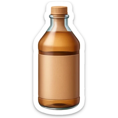 kraft paper in Bottle sticker