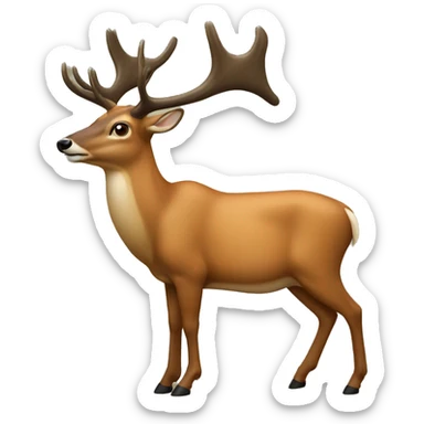 hunting deer sticker