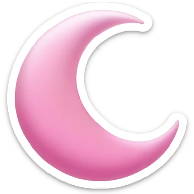 Pink new moon  sticker