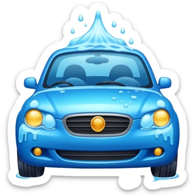 generate emoji for car wash icon sticker