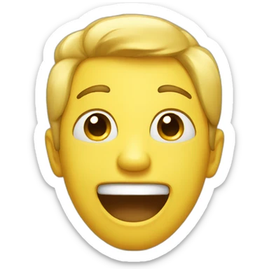 Laughing with tears sticker