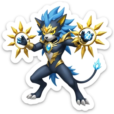 Luxray-Solgaleo-fusion sticker