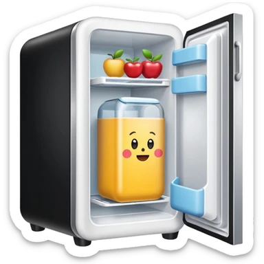 mini fridge sticker