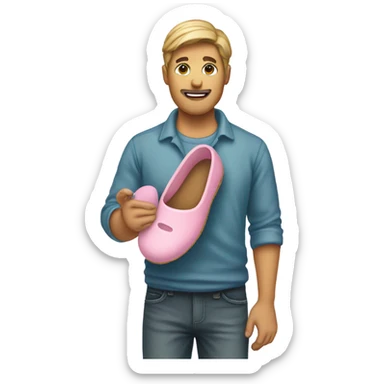 slipper in hand sticker