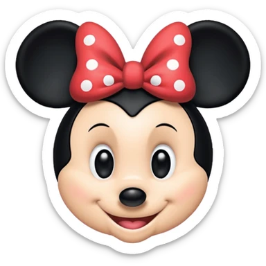 minnie mouse outline sticker