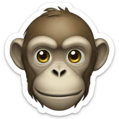 monkey money sticker