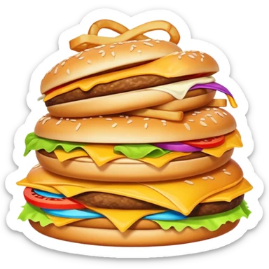 Junk food sticker