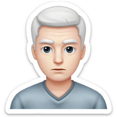 Cold man who is mogging sticker