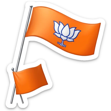 Politics username name with bjp flag sticker