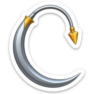 The sickle used by farmers sticker