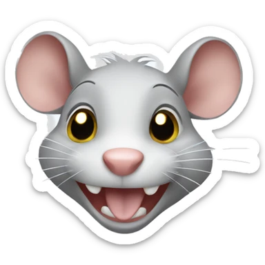 Happy rat sticker
