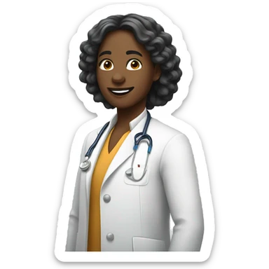 Nutricionista negra sticker