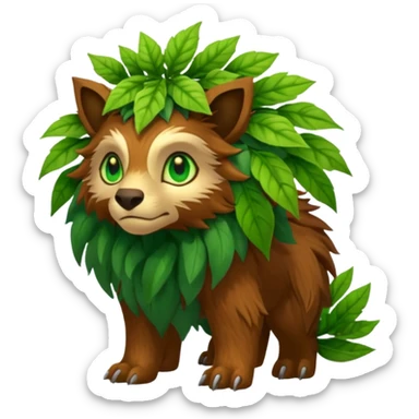 Skogen-Fakémon-hybrid-creature (full body)  sticker