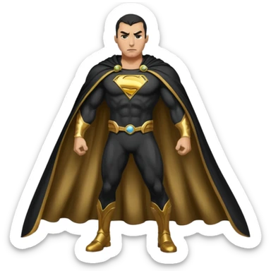 black adam cape sticker