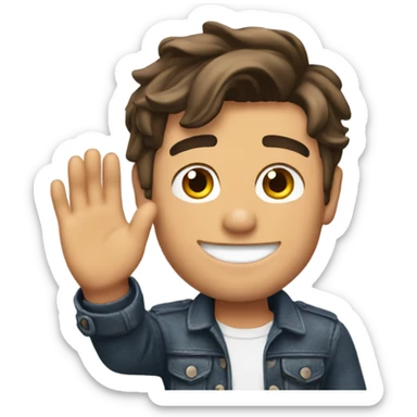 Zac efron waving sticker