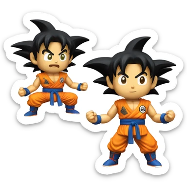 Son Goku figure sticker