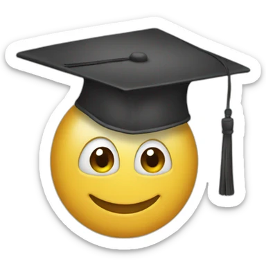 Education hat sticker