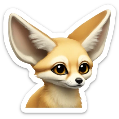 fennec fox sticker