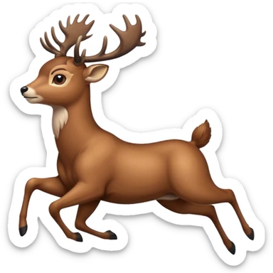i just wanna fly deer sticker